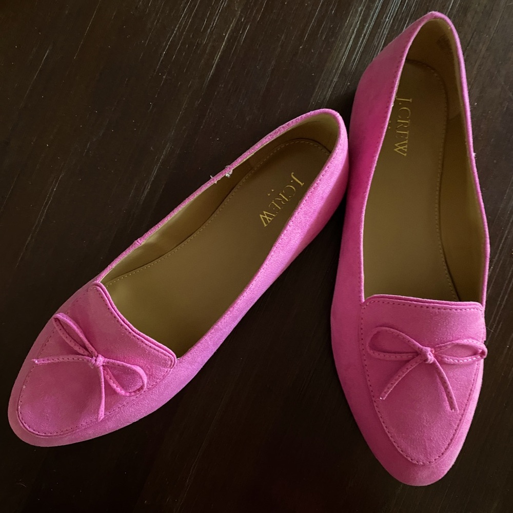 J.crew hot pink loafers. Brand new in box  size 9.5